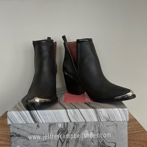 Jeffrey Campbell New Cromwell Black Boot - Size 9